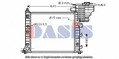 AKS DASIS 123280n -  Радиатор, охлаждение двигателя